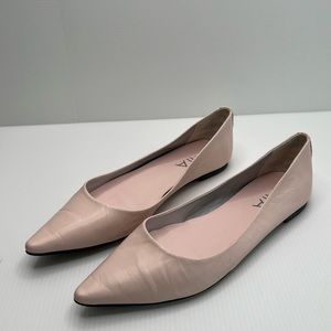 MIA Pink Pointed Ballet Flat Size 8
